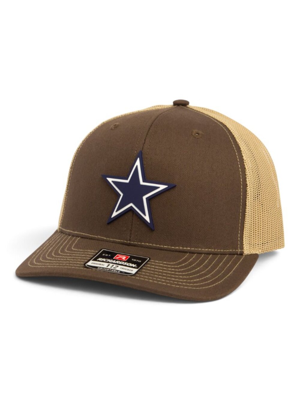 Dallas Cowboys 3D Snapback Trucker Hat- Brown/ Tan
